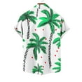 thumbnail image 6 of UVEASISHA Hawaiian Shirts for Men Big and Tall Short Sleeve Casual Button Down Shirt Summer Tropical Beach Shirts Lightweight Quick Dry Aloha Shirt Green S, 6 of 6