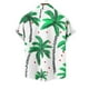 thumbnail image 5 of Blusa y camisa de manga corta con cuello vuelto para hombre, informal, a la moda, con estampado de bolsillo y botones, de poliéster., 5 of 5