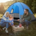 thumbnail image 4 of Gymax Camping Tent for 2-3 People Waterproof & Windproof Family Dome Tent w/ Rainfly Blue, 4 of 10