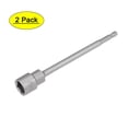 thumbnail image 1 of Unique Bargains 2 Pcs 1/4 Inch Quick-Change Hex Shank 15mm Magnetic Nut Setter Driver Drill Bit, 150mm Length, Metric, 1 of 3