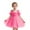Hot Pink, variant on Fozruso Casual Floral Dresses Elegant Girls Dress With Bow Tie Sash Delicate Spaghetti Strap Party Gown For Toddlers And Performance Attire Sizes 3-4 Years