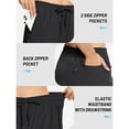 thumbnail image 4 of TACVASEN Women's Hiking Shorts Quick Dry Lightweight Water Resistant Athletic Shorts with 3 Zipper Pockets Drawstring Waistband, 4 of 6