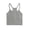 Gray, variant on Women's Sleeveless Crop Tank Top Rib Knit Racerback Casual Strecth Summer Casual Workout Runing Tops