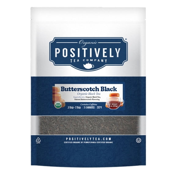 Positively Tea's Organic Butterscotch Black Tea, Loose Leaf, 1 Pound Bag