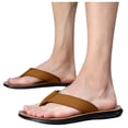 thumbnail image 2 of Sandals Men Flip Flop Men's Flip Flops Size 11 Wide Mens Memory Foam Flip Flops Size 9 Men's Flip Flops Size 11 Soft Slides for Men Men Flip Flops Size 9 Leather Men Flip Flops Size 9 Flip Flops Men, 2 of 3