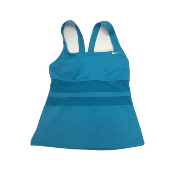 Nike Women's V-Neck Tankini Swim Top in Light Blue Fury, Small