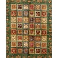 thumbnail image 1 of Ahgly Company Machine Washable Indoor Rectangle Abstract Red Brown Area Rugs, 5' x 7', 1 of 7