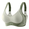 thumbnail image 4 of VISALY Sports Bras Wireless Bras Seamless Bras for Women No Underwire Supportive Push Up Bras Plus Size Bras Everyday Bras Comfortable Bra Full Coverage Bras Breathable Bras Soft Bras Q 3Xl, 4 of 8
