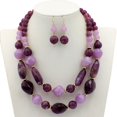 thumbnail image 4 of Xinyolin Layered Necklace Retro Jewelry Set - Double Strand Statement Hook Earrings for Party, 4 of 8