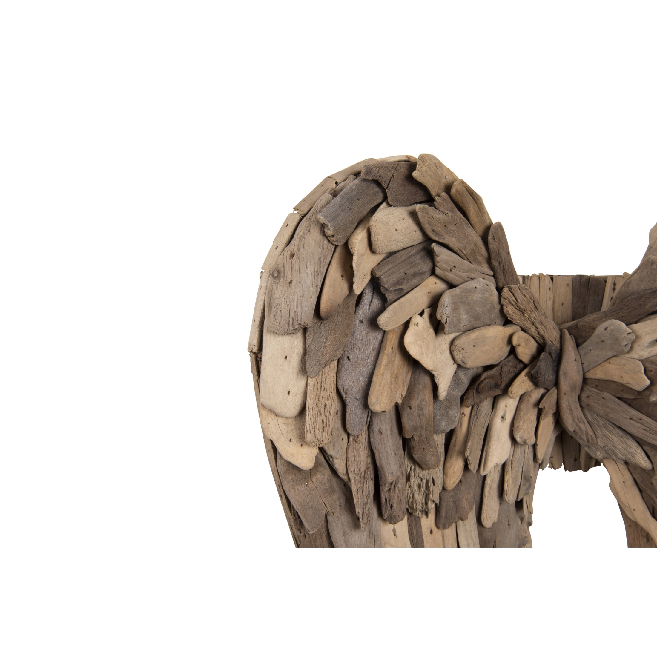 Creative Co-Op Driftwood Angel Wings Wall Decor, Brown