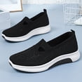 thumbnail image 5 of ibiyuan Wide Walking Shoes for Women Adjustable Upper Women's Walking Shoes Mesh Knitted Platform Non- Women Sneakers Soft Hands-Free Mary Jane Shoes Women Sports Shoes, 5 of 8