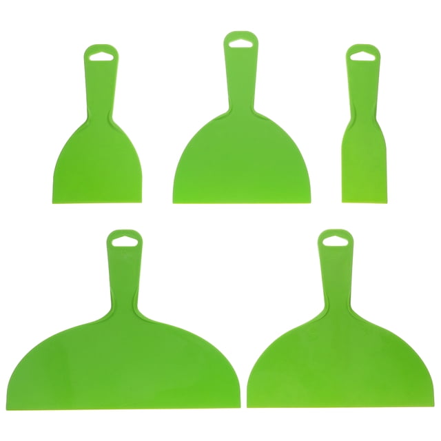 WRITWAA 5Jgo Cuchillas Para Pared Flexibles Herramienta Multipropósito Para Alisar Y Reparar Verde