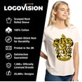 thumbnail image 4 of Harry Potter Gryffindor Crest Women's Graphic T-Shirt Rolled Sleeve Tee, 4 of 6