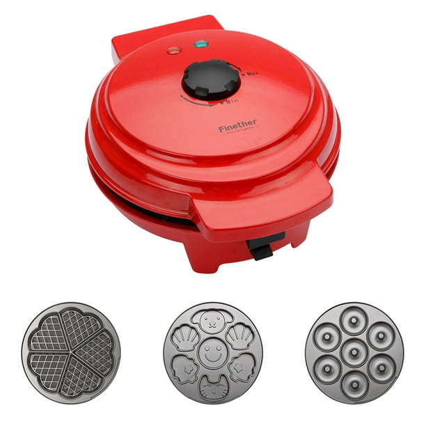 Mini 3in1 Waffle Maker/Iron with Nonstick Reversible Plates