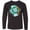 AB-Black, variant on Inktastic Earth Day Peace Love Earth with Turtle and Waves Long Sleeve Youth T-Shirt