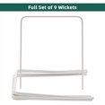 thumbnail image 5 of ApudArmis Universal Croquet Wickets Standard Size, Set of 9 White Square Arrow Wickets Rplacement for 28In or 32In Croquet Lawn Backyard Outdoor Game (8In Height & 6.3In Width), 5 of 7
