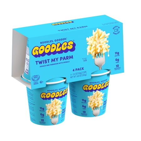 Goodles Mac & Cheese Twist My Parm Microwaveable Cup; Shelf Stable-4PK