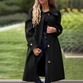 thumbnail image 2 of Niaviben Women's Wool Pea Coat Warm Coats for Women Long Peacoat Women Jacket for Women's Coats Long Winter Coats for Women's Winter Coat Black L, 2 of 7