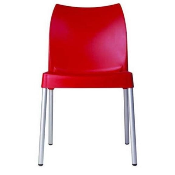 Compamia ISP049-RED Vita Resin Outdoor Dining Chair Red - set of 2