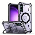 thumbnail image 1 of For Samsung Galaxy S23 S22 S21 Ultra S23 Plus Case Metal Kickstand Magnetic Case , Heavy Duty Bumper Shockproof Phone Case, 1 of 5