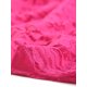 thumbnail image 5 of Cárdigan corto con lazo en la parte delantera para mujer Dobladillo con volantes Top transparente de encaje floral Rosa Caliente S, 5 of 6