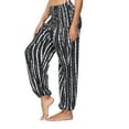 thumbnail image 6 of Women Leggings Tummy Control Bloomers Baggy Loose Casual Yoga Pants,Black,2XL, 6 of 9