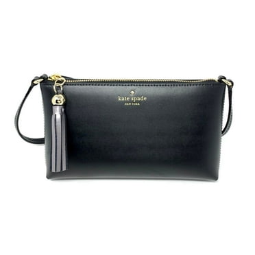 Kate Spade Ivy Street Amy Black Leather Crossbody Bag W/ Tassel WKRU4856 $198
