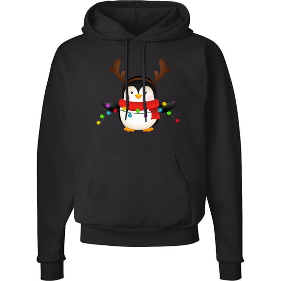 Inktastic Penguin Xmas Adult Hoodie Sweatshirt