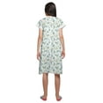 thumbnail image 3 of Moomaya Printed Cotton Lace Border Sleepwear Women Short Sleeve Nightdress, 3 of 5