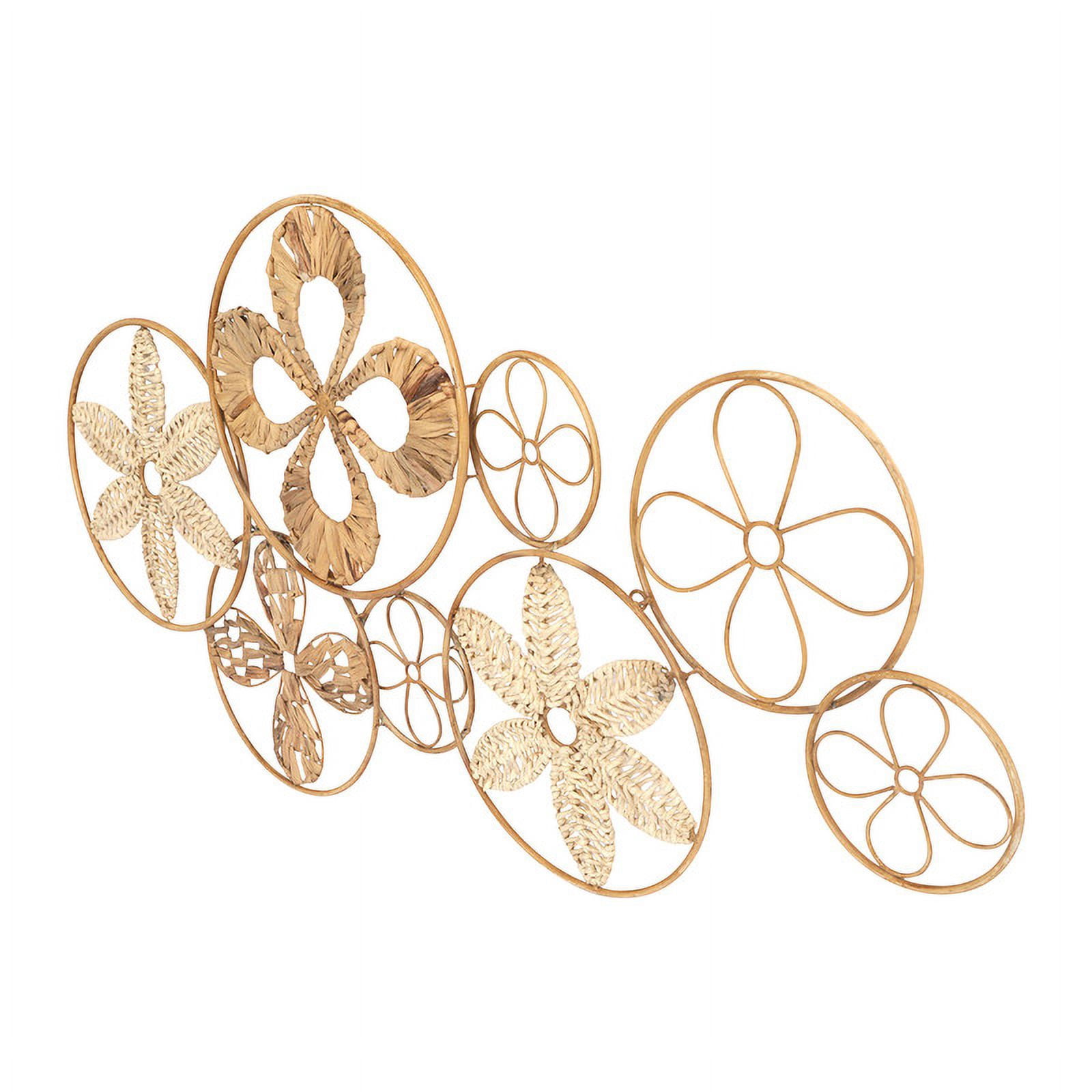Estrella Rattan Abstract Circle Wall Art