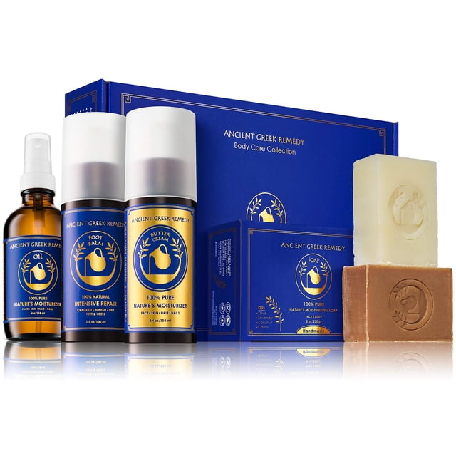 Set de regalo Remedio griego antiguo orgánico para el cuidado de la piel con aroma a lavanda
