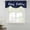 Blue, variant on Happy Birthday Tie Up Valance Curtains for Windows, Kitchen Curtains Window Treatments, Navy Blue Modern Abstract Art Short Window Shades Valances for Bedroom Bathroom Cafe 54"x18"