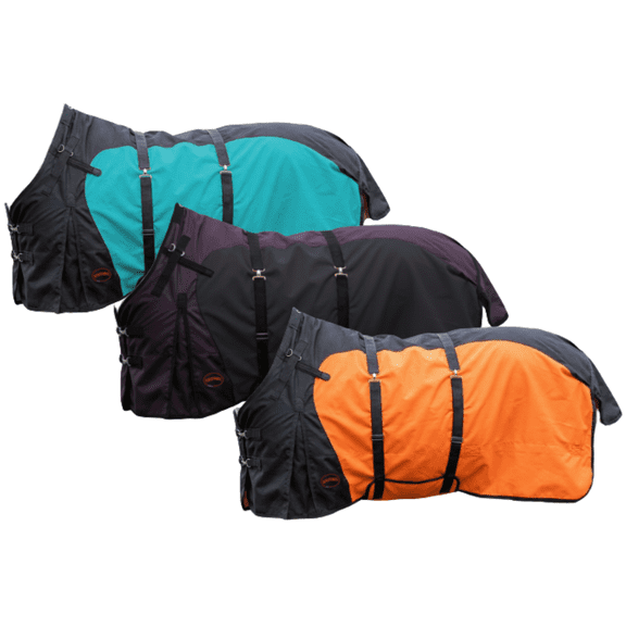 Resistance 1200D Horse Turnout Blanket, 300g Polyfill, Waterproof, Winter, Adjustable Belly Wrap & Tail Flap