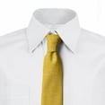 thumbnail image 2 of Abstract Necktie, Geometric Squircles Motifs, Dress Tie, 3.7", Mustard and White, by Ambesonne, 2 of 3