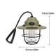 thumbnail image 3 of Linterna de camping vintage para exteriores | Lámpara colgante portátil recargable | 4 modos de iluminación: blanco cálido y translúcido | Plástico ABS resistente al agua IPX4 | Lámpara compacta de, 3 of 7