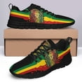 thumbnail image 4 of Rasta Shoes Men Women Reggae Sneakers Breathable Casual Sport Tennis Running Shoes Black Size 12, 4 of 5