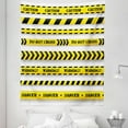 thumbnail image 1 of Yellow Tapestry, Cautionary Tapes Arrangement Danger Warning Expressing Banners Security Theme, Fabric Wall Hanging Decor for Bedroom Living Room Dorm, 5 Sizes, Black Yellow, by Ambesonne, 1 of 1