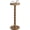 Brown, variant on Rubber Wood Small Side Table, Solid Wood Round End Tables for Small Spaces,Pedestal Drink Table for Living Room, Bedroom, Corners, and Office (Black, 9.4inch)