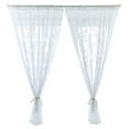 thumbnail image 2 of White Lace Sheer Curtains Window Drapes for Bedroom Living Room Rod Pocket Retro Style Vintage to Light Filtering Airy 1 Panel (57x40"), 2 of 8