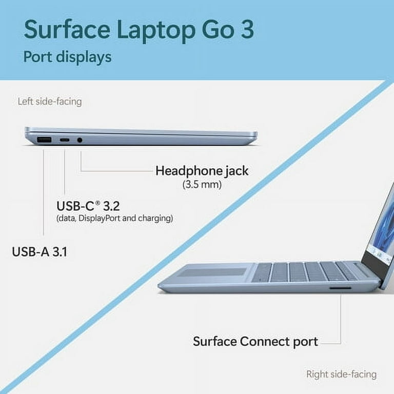 Microsoft Surface Laptop Go シルバー ブルー Amazon.com: Microsoft Surface Laptop Go 2-12.4