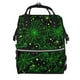 thumbnail image 1 of Disketp Green Bright Web with Spiders Mochila de Pañales de Gran Capacidad con Múltiples Bolsillos, Mochila de Viaje Multifuncional para Bebé, Unisex, Moderna y Resistente, 1 of 6