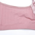 thumbnail image 4 of Miluxas Women's No Steel Ring Lactation Vest Bra Back Adjustment Yoga Running Bra On Hot Pink 6(M), 4 of 8