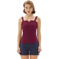 thumbnail image 1 of BP Sexy Mujer Retro Vintage Verano Color Sólido Slim Fit Strappy Tops ShuxiuWang 8390614735750, 1 of 1