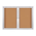 thumbnail image 2 of Box Partners Enclosed Cork Board with Aluminum Frame 4' x 3' Brown 1/Each BECA4836, 2 of 3