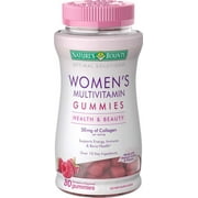 Nature's Bounty Optimal Solutions Women's Multivitamin Gummies, Raspberry Flavored 80 ea (Pack of 2)