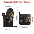 thumbnail image 2 of Pofeuu Casino Cards Poker Print Oven Mitts and Pot Holders 4 pcs Set,High Heat Resistant 500 Degree Extra Thicken Long Kitchen Cotton Oven Glove for Cooking, 2 of 6