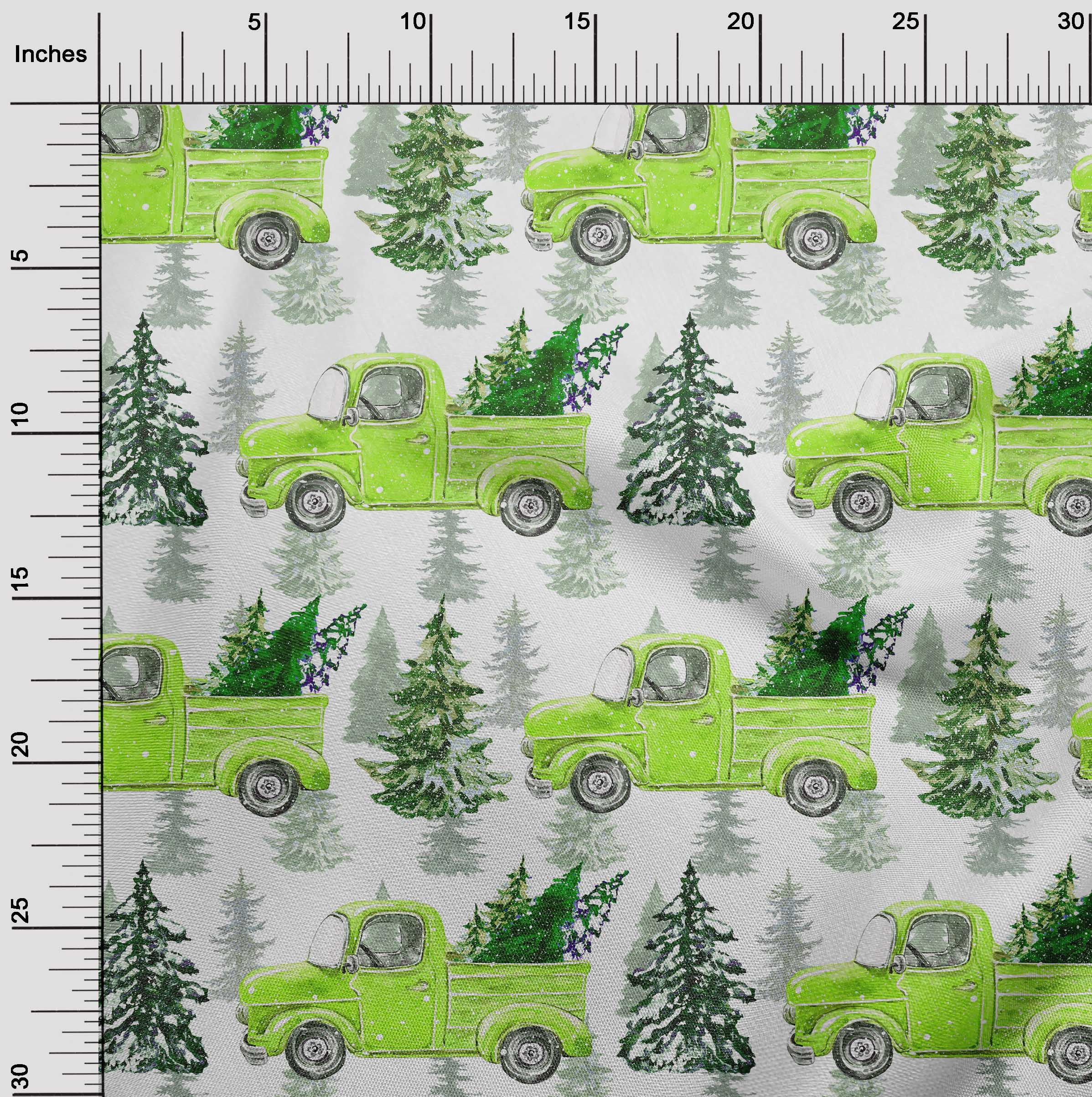 oneOone Cotton Jersey Light Green Fabric Merry Christmas Sewing Craft Projects Fabric Prints By Yard 58 Inch Wide