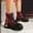Red, variant on Heisall Womens Boots Chunky Sole Ankle Boots Multi-Color Casual Chain Decor Streetwear Motorcycle Style
