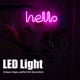 thumbnail image 4 of Letreros de Neón Led, Luz de Noche de Decoración con Forma de Letra Hello con USB O Batería, Regalo Creativo para Novia, Ni?os y Familia, para Decorar Sala de Estar, Dormitorio Accesorios De Luz Octpeak NO, 4 of 7