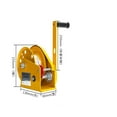 thumbnail image 1 of 1200/1800/2600LB Two-way Self-locking Small Hand Windlass With Automatic Brake Manual Winch Tractor Winch Portable Whinches ,Powerful Pulling Performance, 1 of 7